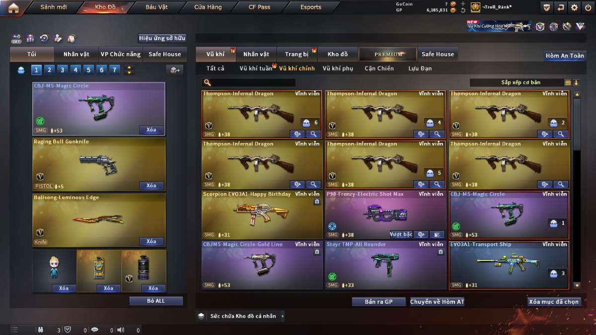 shop acc cf uy tin gia re